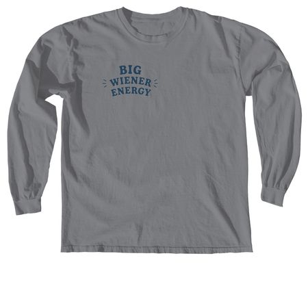 Doxie Dad&nbsp;, a Granite Comfort Colors Long Sleeve Tee