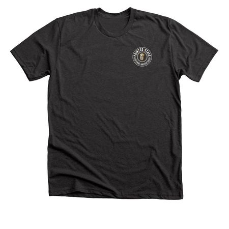 Painted Stave Logo Tee&nbsp;, a Dark Grey Heather Premium Unisex Tee