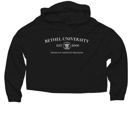 Design #2 with back logo, a Black Women?s Lightweight Cropped Hoodie