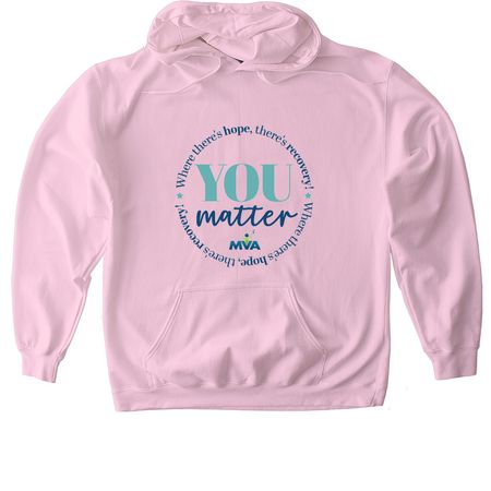 You Matter - Shirt&nbsp;, a Light Pink Gildan Softstyle Pullover Hoodie