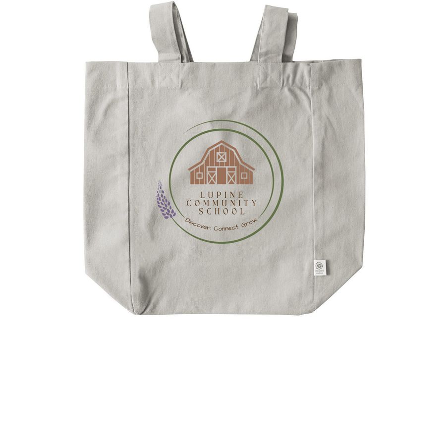 Lupine Community School, a Natural Recycled Cotton Tote Bag