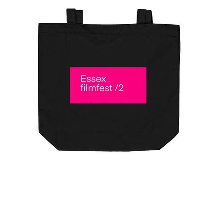 Year /2 Bag, a Black Organic Cotton Tote Bag