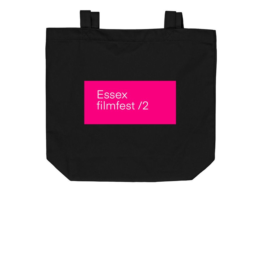 Year /2 Bag, a Black Organic Cotton Tote Bag
