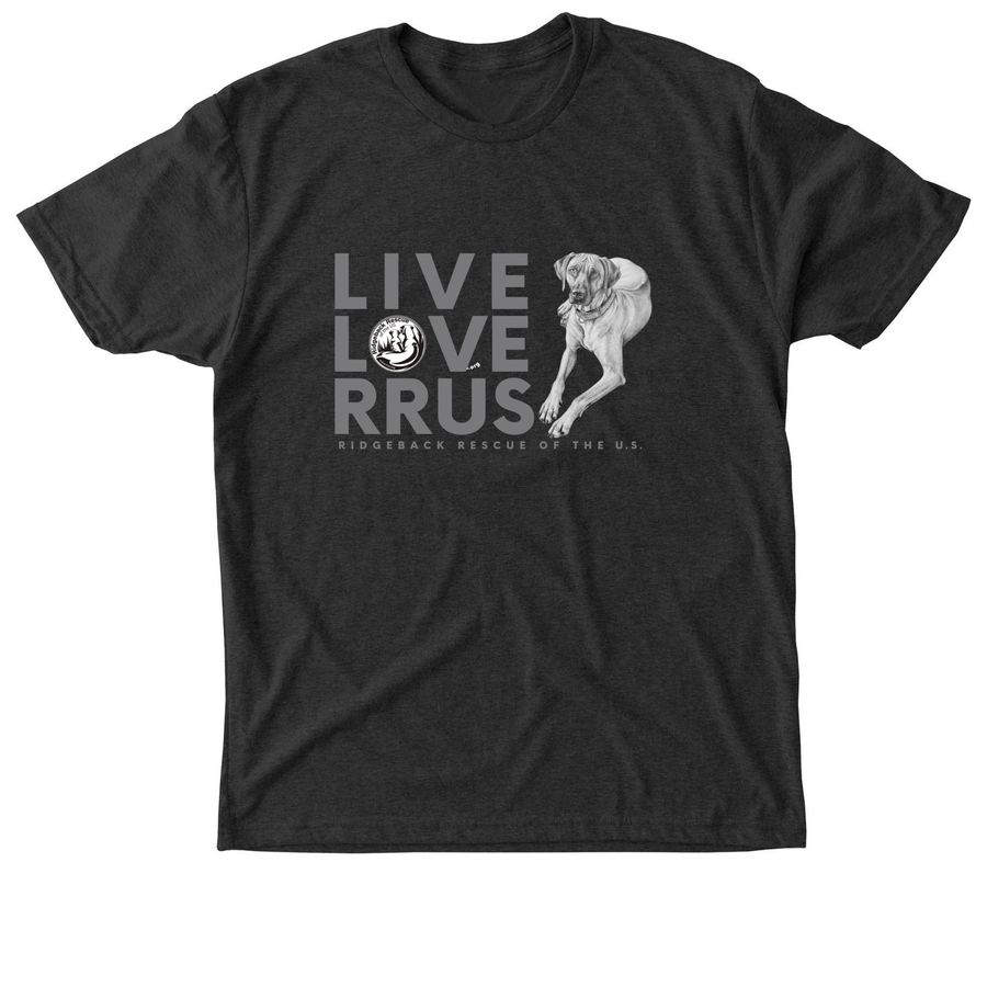 Live, Laugh, RRUS, a Vintage Black Triblend Unisex Tee