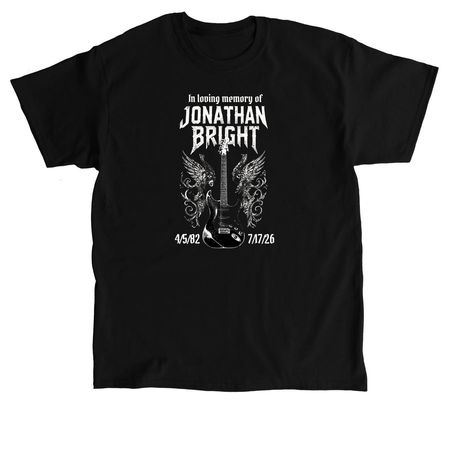 JB Memorial Tee, a Black Classic Unisex Tee