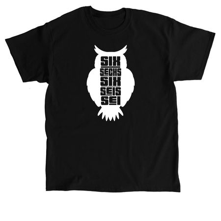 SIX OWL, a Black Classic Unisex Tee