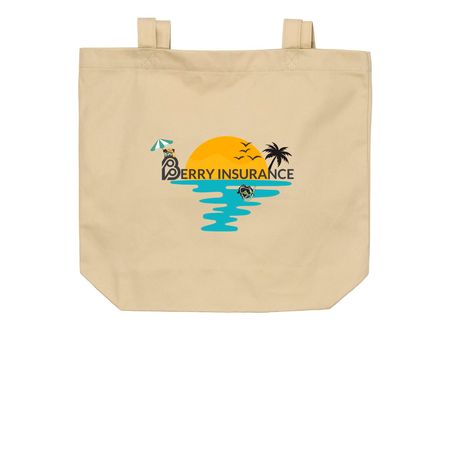 Berry Beachers, a Oyster Organic Cotton Tote Bag
