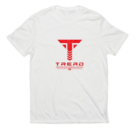 TREAD Performance Tee ?, a Bright White Allmade Eco Triblend Unisex Tee
