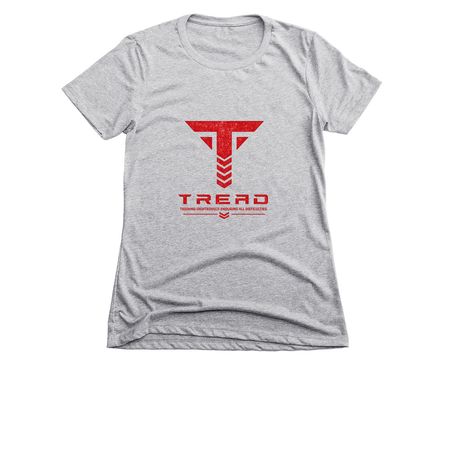 TREAD Performance Tee ?, a Dark Heather Grey Women's Slim Fit Tee