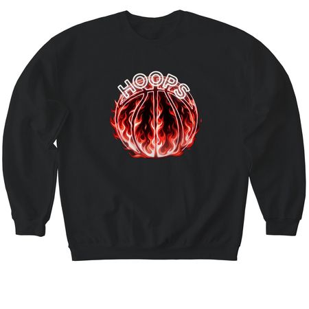 Red drip, a Black Softstyle Crewneck Sweatshirt