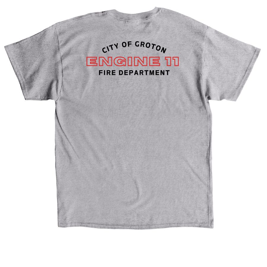 Engine 11 - GCFD, a Sport Grey Classic Unisex Tee (back-view)