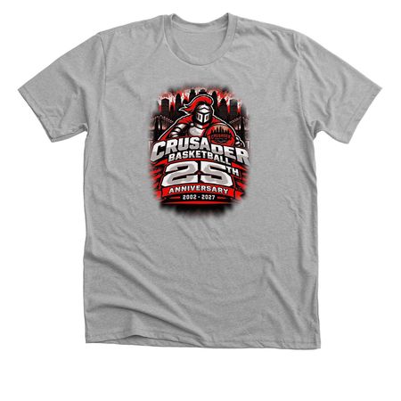 Crusader 25th Anniversary, a Athletic Heather Premium Unisex Tee
