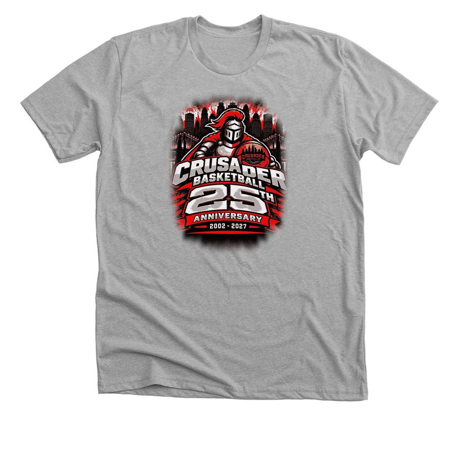 Crusader 25th Anniversary, a Athletic Heather Premium Unisex Tee
