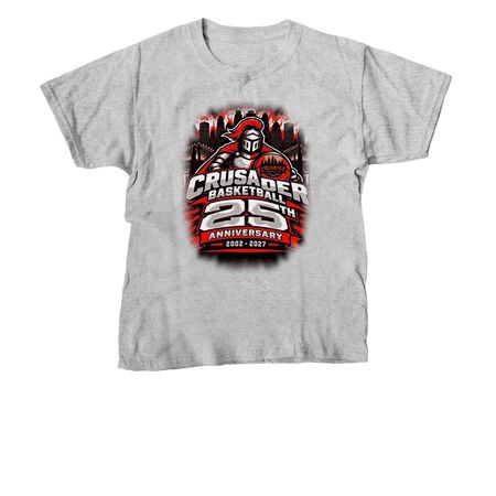 Crusader 25th Anniversary, a Sport Grey Youth Unisex Tee