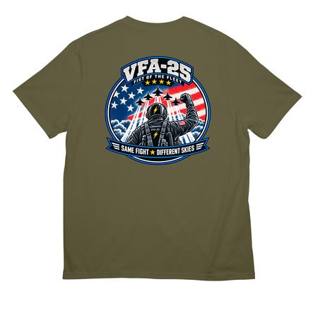 Fist 'em patriotic&nbsp;, a Olive Green Drab All-American Unisex Tee