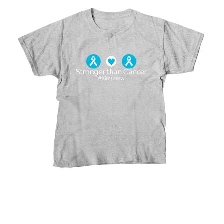 Stronger than Cancer, a Sport Grey Youth Unisex Tee