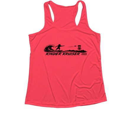 Kinder Kruiser 2026 DRI-Fit, a Hot Coral Women's Performance Tank