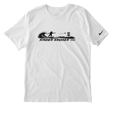 Kinder Kruiser 2026 DRI-Fit, a White Nike Dri-FIT Jersey Blend Performance Tee
