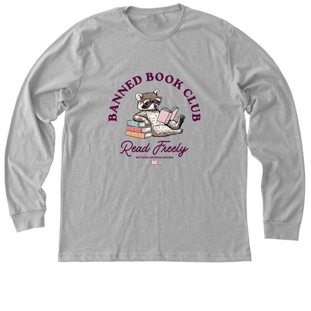 Banned Book Club, a Athletic Heather Premium Long Sleeve Tee