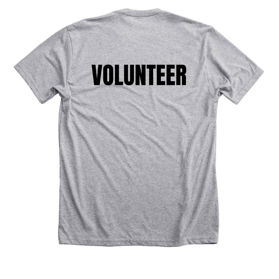 SFCO Volunteer, a Athletic Heather Premium Unisex Tee (back-view)