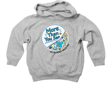 2026 World MCT8-AHDS Day - Toddler, a Heather Toddler Pullover Hoodie