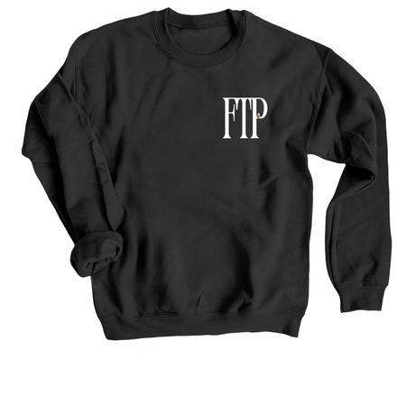For The Plot Books, a Black Crewneck Sweatshirt