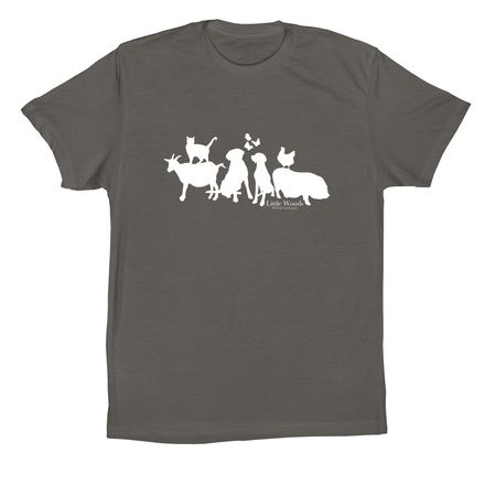 Little Woods Animal Sanctuary, a Asphalt Premium Cotton Tee