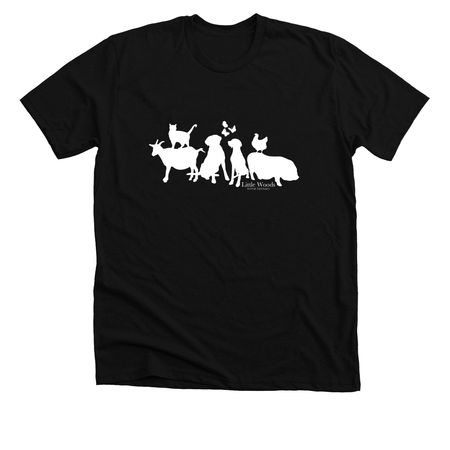 Little Woods Animal Sanctuary, a Solid Black Blend Premium Unisex Tee