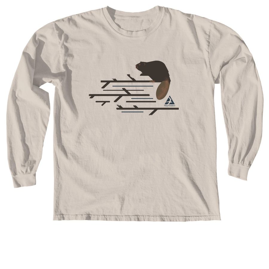 Go Wild for Beavers, a Ivory Comfort Colors Long Sleeve Tee