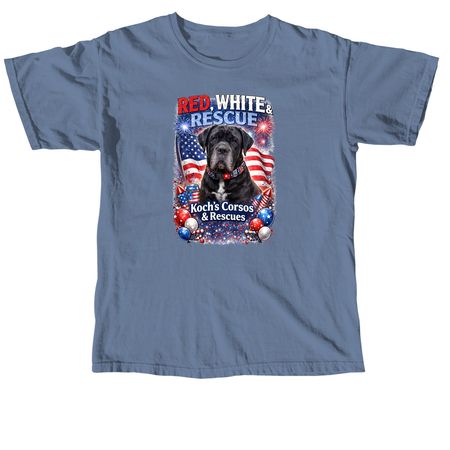 July 4th, a Blue Jean Comfort Colors Unisex Tee