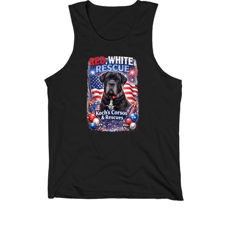 July 4th, a Black Premium Cotton Tank
