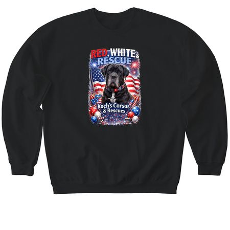 July 4th, a Black Softstyle Crewneck Sweatshirt