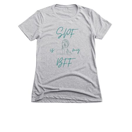 SPF IS MY BFF, a Dark Heather Grey Women's Slim Fit Tee