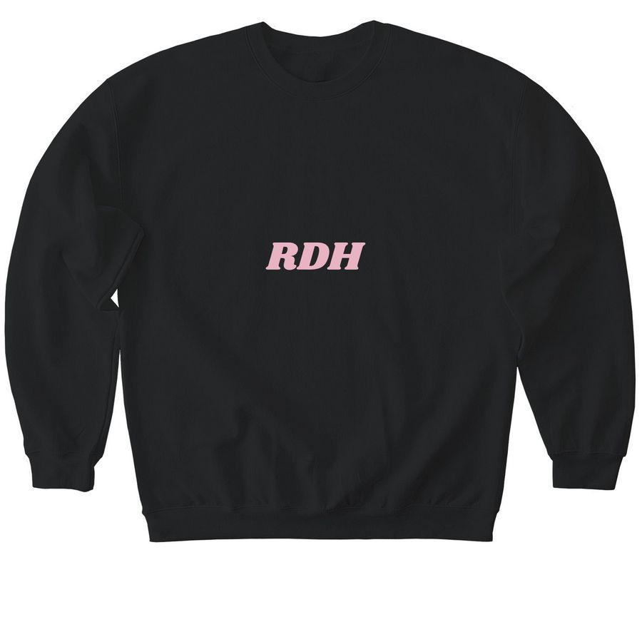 RDH, a Black Softstyle Crewneck Sweatshirt
