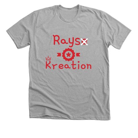 Red, a Athletic Heather Premium Unisex Tee
