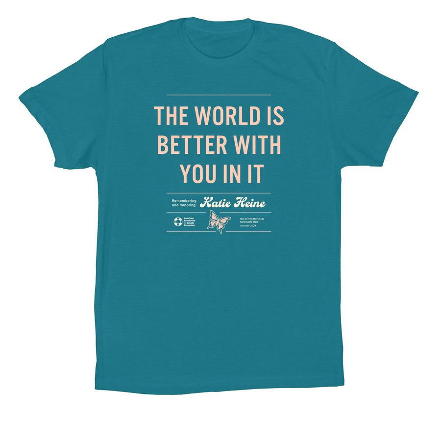 Commemorating Katie Shirts (Butterfly Design), a Marine Premium Cotton Tee