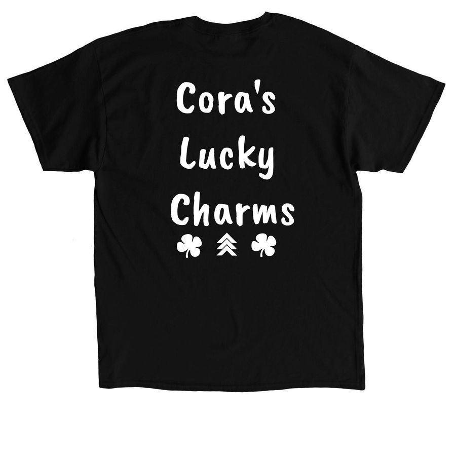 Cora's Lucky Charms, a Black Classic Unisex Tee (back-view)