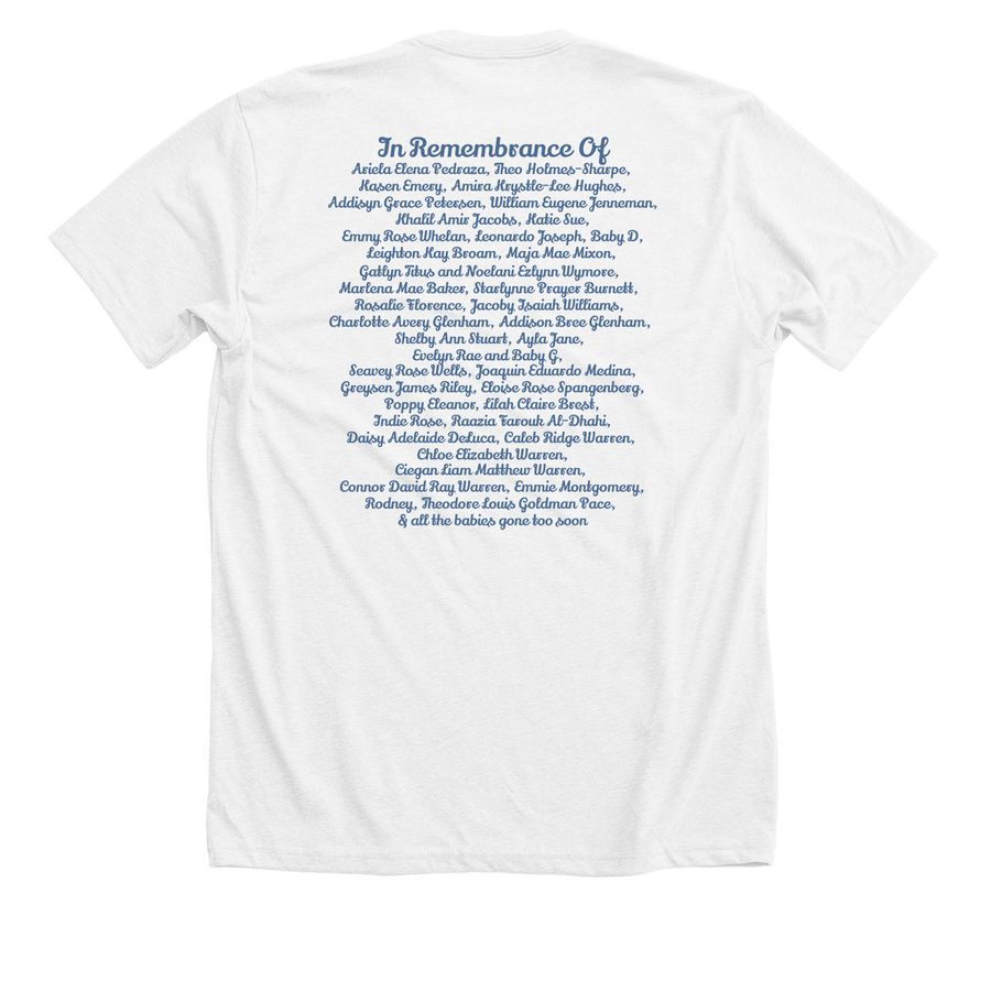 October Awareness Shirts Batch 7, a Solid White Blend Premium Unisex Tee (back-view)