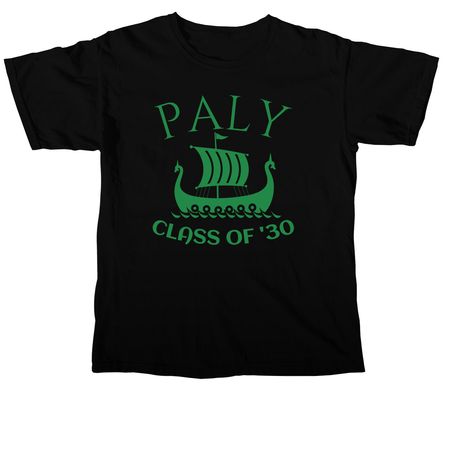 FRESHMEN PALY '30 Viking Swag, a Black Comfort Colors Unisex Tee