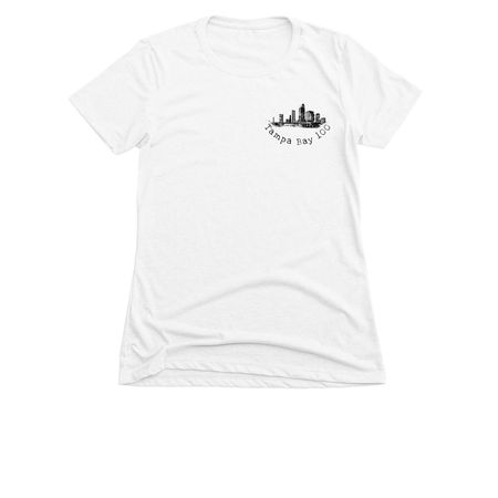 Tampa Bay 100, a White Women's Slim Fit Tee