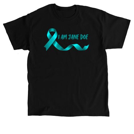 I AM JANE DOE, a Black Classic Unisex Tee