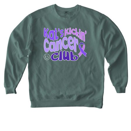 Team Kat, a Blue Spruce Comfort Colors Crewneck Sweatshirt