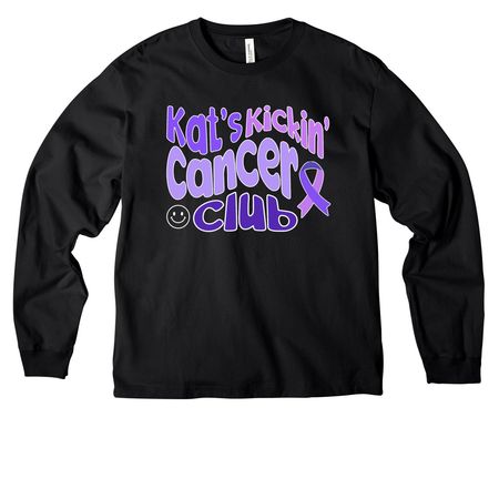 Team Kat, a Black Unisex Heavyweight Long Sleeve Tee