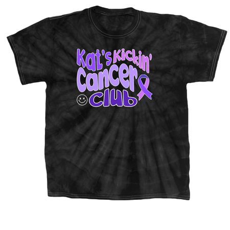 Team Kat, a Black Classic Tie Dye Tee