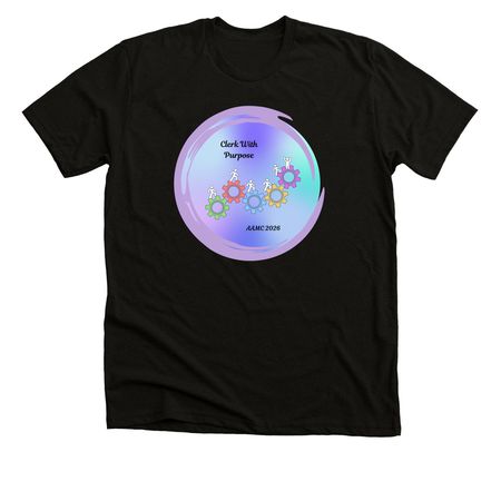 AAMC 2026 President's Logo Apparel, a Black Heather Premium Unisex Tee