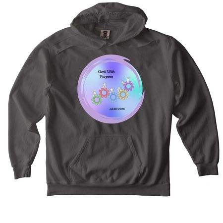 AAMC 2026 President's Logo Apparel, a Pepper Comfort Colors Pullover Hoodie