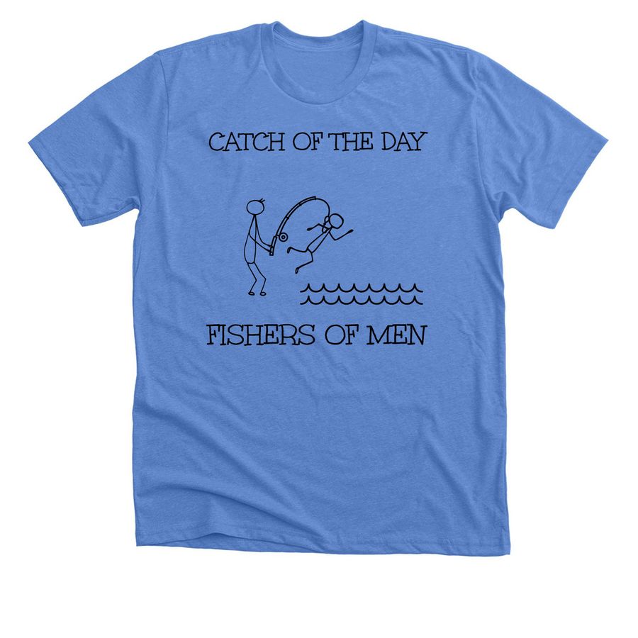 Boyer's Naknek Mission Trip, a Heather Columbia Blue Premium Unisex Tee