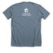 Let us Build a House: Jeremiah Community, a Heather Slate Premium Unisex Tee (back-view)
