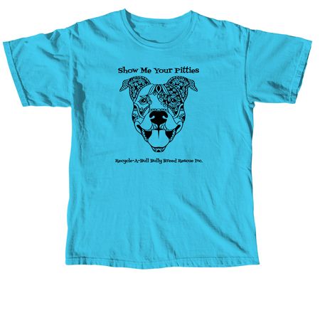 Show Me Your Pitties Sweatshirt&nbsp;, a Lagoon Blue Comfort Colors Unisex Tee