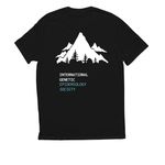 International Genetic Epidemiology Society 26, a Deep Black Allmade Eco Triblend Unisex Tee (back-view)